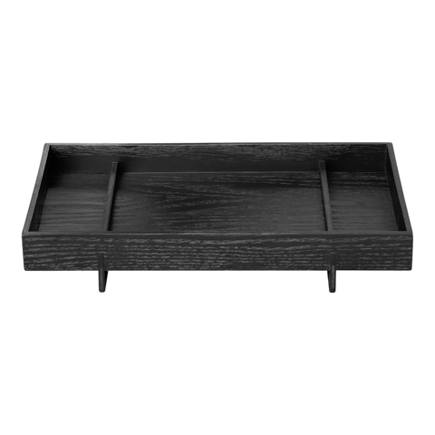 ABENTO tray | Black wood L