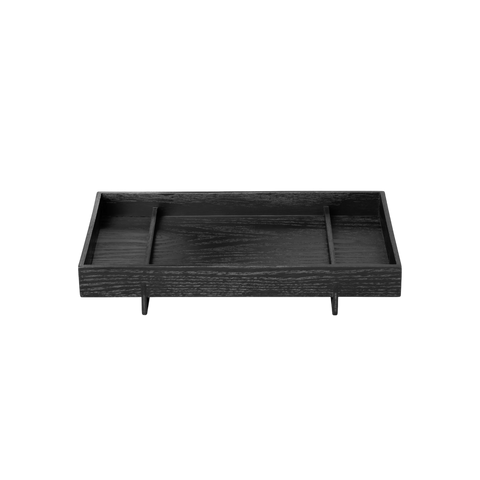 ABENTO tray | Black wood S