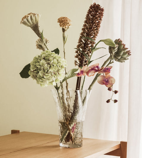 Ruffle Vase | Glas H30 cm