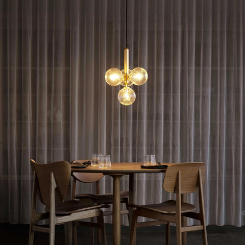 Nuura Miira pendel i optisk glas