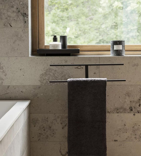 ABENTO tray | Black wood