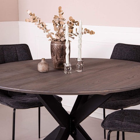 Chicago Spisebord | Ø150 cm - Smoke Oak
