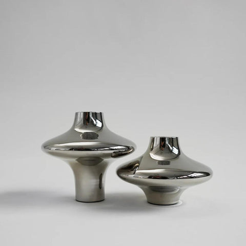 Doublet Candleholder | Silver