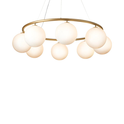 Miira 8 | Circular chandelier - Opal