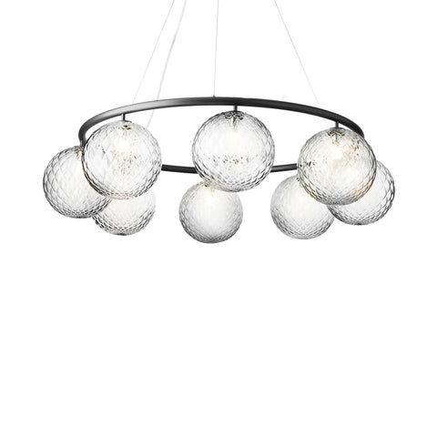 Miira 8 | Circular chandelier | Optic clear
