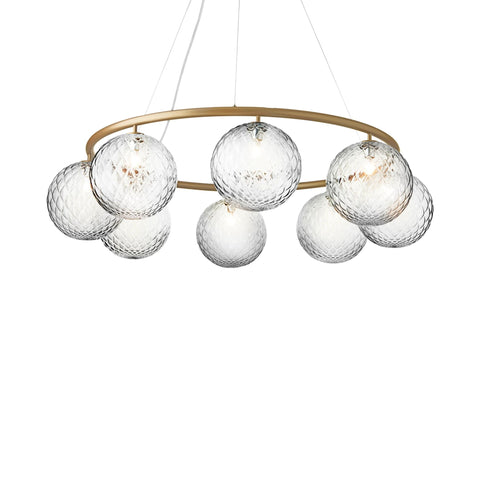 Miira 8 | Circular chandelier | Optic clear