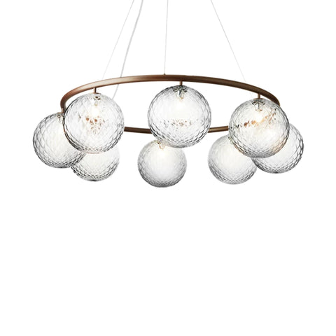 Miira 8 | Circular chandelier | Optic clear