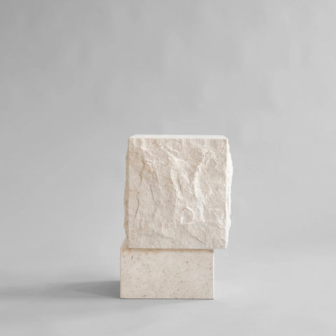 Temple Coffee Table, Tall | Limestone