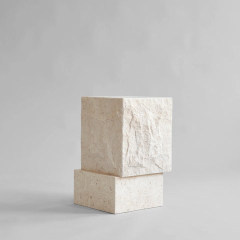 Temple Coffee Table, Tall | Limestone