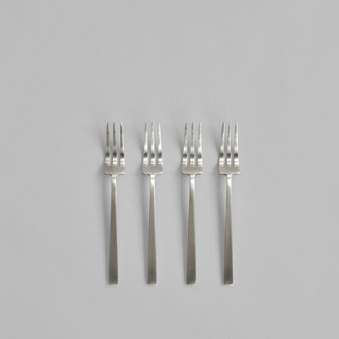 Kogei Dessert Fork - Brushed Steel