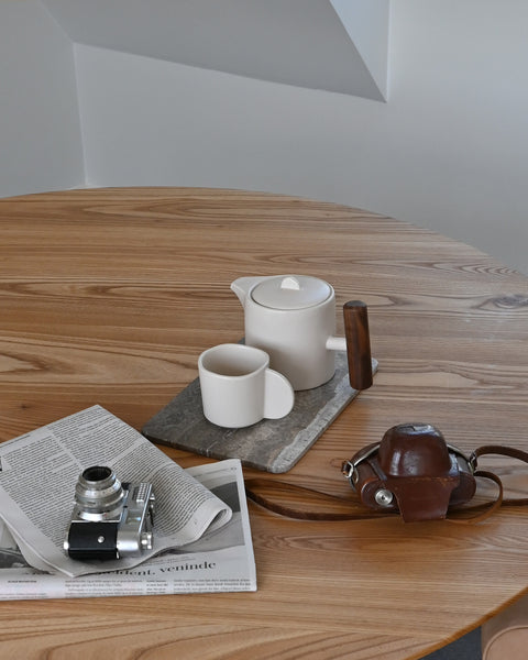 Enkei Tray Rectangular, Mini - Silver Travertine