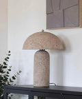 Papmaché bordlampe | Stone Grey